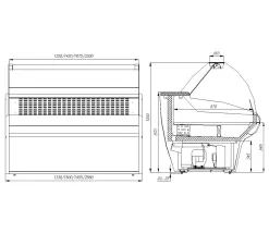 Холодильная витрина Полюс ВХСр-2,5 Carboma (динамика) G110