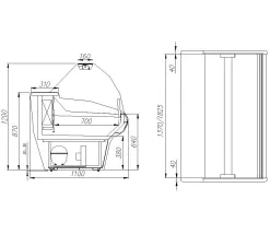Холодильная витрина Полюс ВХСн-1,5 Carboma