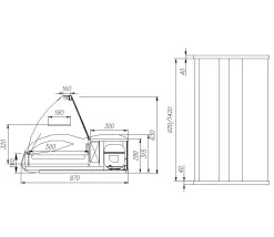 Холодильная настольная витрина Полюс ВХСн-1,5 Арго Люкс