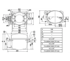 Компрессор Secop FR 11 G (HST)