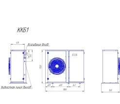 Компрессорно-конденсаторный блок Intercold ККБ1-ZBD21