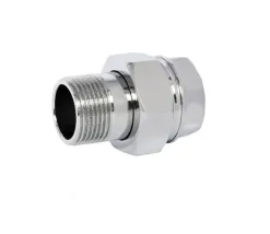 Сгон, прямой, НВ, 3/8", 3/8", латунь, хромированный, R18X002