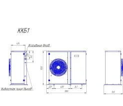 Компрессорно-конденсаторный блок Intercold ККБ1.1-ZF09