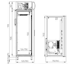 Холодильный шкаф Polair DM110Sd-S