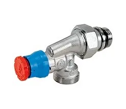 Клапан, R411TG, угловой, 1/2" x 16, НН, хромированный, отвод с герметичной прокладкой, R411X033