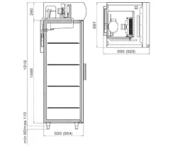 Холодильный шкаф Polair DM105-G