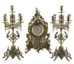 Набор Stilars 1813PB – часы+2 канделябра (3 пр.)