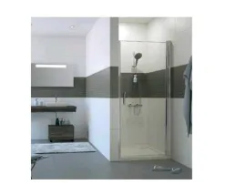 Дверь, Huppe, Classics, шв 780*1900, матовое серебро, цвет стекла-прозрачный, Anti-Plaque, C23507.087.322