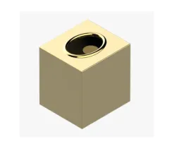 Коробочка для салфеток, THG, шгв 124*110*134, цвет-золото, G00 F01 2704
