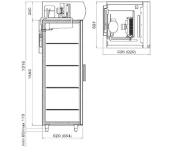 Холодильный шкаф Polair DM107-G