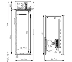 Холодильный шкаф Polair DM114Sd-S